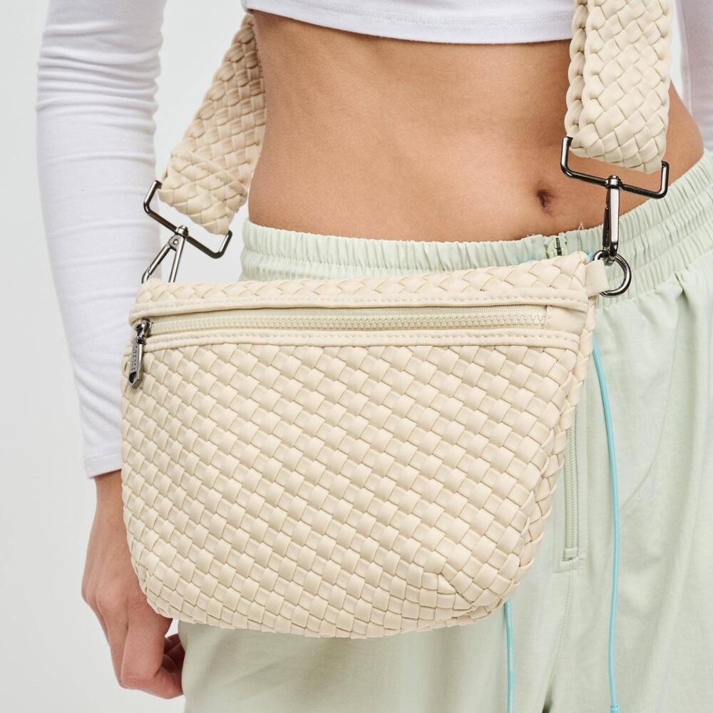 Sol and Selene - Ethereal - Woven Neoprene Crossbody - Multiple Colors - Cream